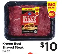 Food 4 Less Kroger Beef Shaved Steak offer