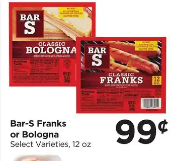 Food 4 Less Bar-S Franks or Bologna offer