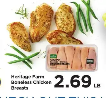 Food 4 Less Heritage Farm Boneless Chicken Breasts offer