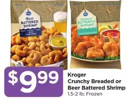 Food 4 Less Kroger Crunchy Breaded or Beer Battered Shrimp offer