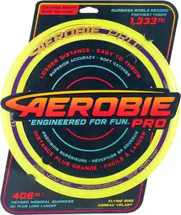 Walmart Aerobie Pro Ring Outdoor Flying Disc, 14 inches, Yellow offer