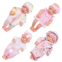 Walmart AmaMary 10 inch Reborn Baby Doll and Clothes Set Includes one doll with four outfits offer