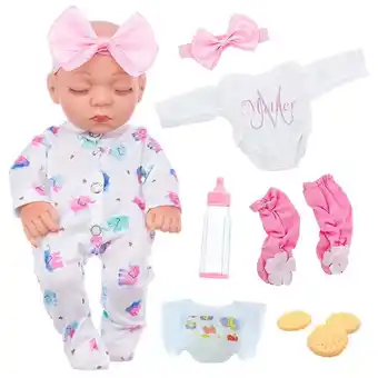 Walmart AmaMary 10 Inch Soft Baby Doll Sleeping Doll Clothes and Accessories Set Gift for 3 Years + Child offer