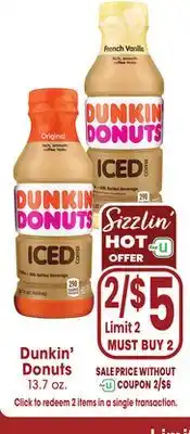 Jewel-Osco Dunkin' Donuts offer