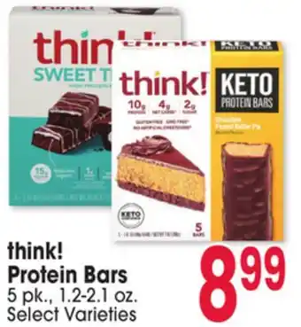 Jewel-Osco think! Protein Bars offer