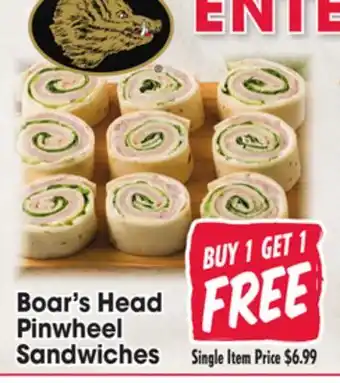 Jewel-Osco Boar's Head Pinwheel Sandwiches offer