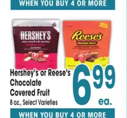 Jewel-Osco Hershey's or Reese's Chocolate Chocolate Covered Fruit offer