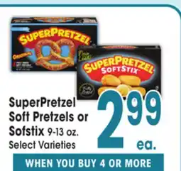 Jewel-Osco SuperPretzel Soft Pretzels or Soft Pretzels or Sofstix offer