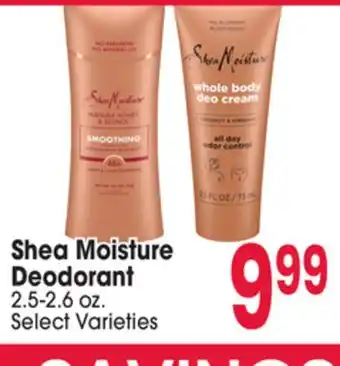 Jewel-Osco Shea Moisture Deodorant offer