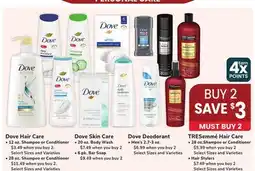 Jewel-Osco Dove Hair Care offer