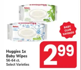 Jewel-Osco Huggies 1x Baby Wipes offer