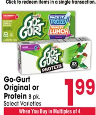 Jewel-Osco Go-Gurt Original or Protein offer