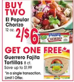 Jewel-Osco El Popular Chorizo offer