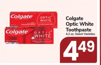 Jewel-Osco Colgate Optic White Toothpaste offer