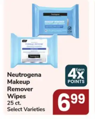 Jewel-Osco Neutrogena Makeup Remover Wipes offer