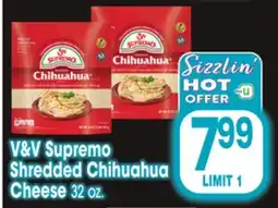 Jewel-Osco V&V Supremo Shredded Chihuahua Cheese offer