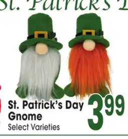 Jewel-Osco St. Patrick's Day Gnome Gnome offer