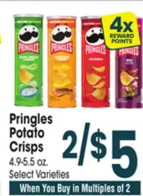 Jewel-Osco Pringles Potato Crisps offer