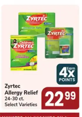 Jewel-Osco Zyrtec Allergy Relief offer