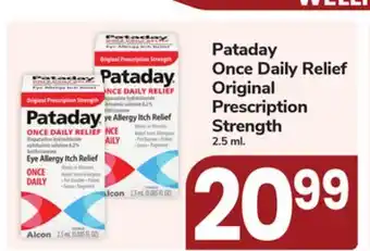 Jewel-Osco Pataday Once Daily Relief Original Prescription Strength offer