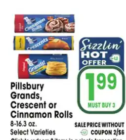 Jewel-Osco Pillsbury Grands, Grands, Crescent or Crescent or Cinnamon Rolls offer