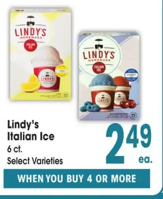 Jewel-Osco Lindy's Italian Ice offer