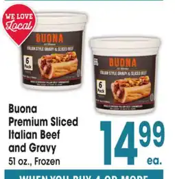 Jewel-Osco Buona Premium Sliced Italian Beef and Gravy offer