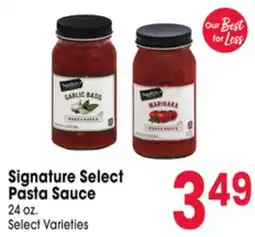 Jewel-Osco Signature Select Pasta Sauce offer