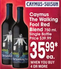 Jewel-Osco Caymus The Walking Fool Red Blend offer