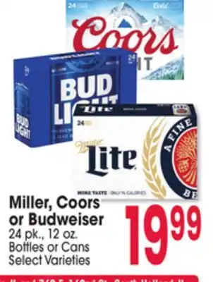 Jewel-Osco Miller, Coors or Budweiser offer