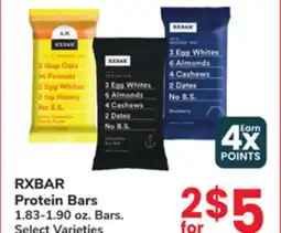 Jewel-Osco RXBAR Protein Bars offer