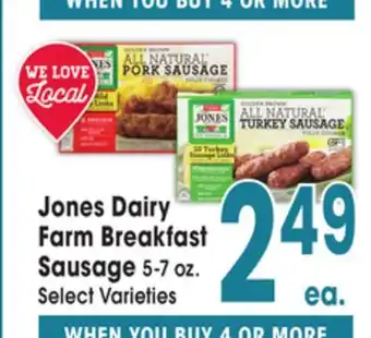 Jewel-Osco Jones Breakfast Farm Breakfast Sausage offer