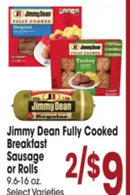 Jewel-Osco Jimmy Dean Fully Cooked Breakfast Sausage or Rolls offer