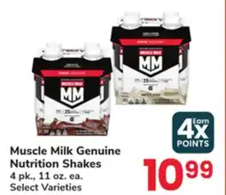 Jewel-Osco Muscle Milk Genuine Nutrition Shakes offer