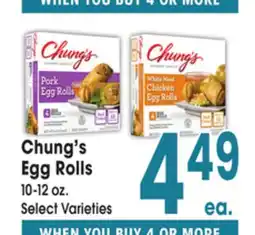 Jewel-Osco Chung's Egg Rolls offer