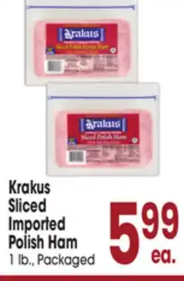 Jewel-Osco Krakus Sliced Imported Polish Ham offer