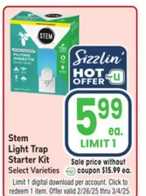 Jewel-Osco Stem Light Trap Starter Kit offer