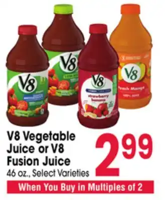 Jewel-Osco V8 Vegetable Juice or V8 Fusion Juice offer