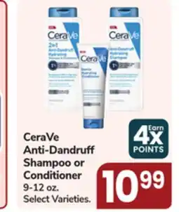 Jewel-Osco CeraVe Anti-Dandruff Shampoo or Conditioner offer