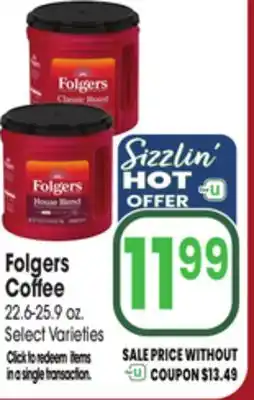 Jewel-Osco Folgers Coffee offer