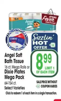 Jewel-Osco Tissue 16 ct. Mega Rolls 64-154 ct. Spring Fever offer