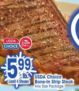 Jewel-Osco USDA Choice Bone-In Strip Steak offer