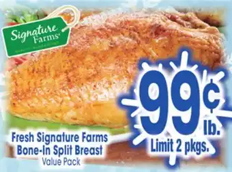 Jewel-Osco Fresh Signature Farms Bone-In Split Breast offer