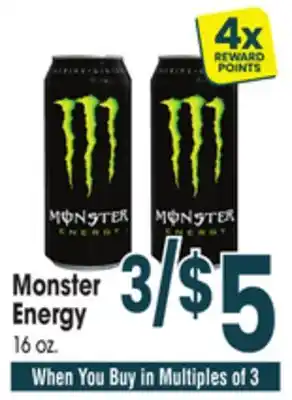 Jewel-Osco Monster Energy offer