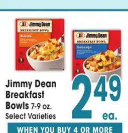 Jewel-Osco Jimmy Dean Breakfast Bowls offer