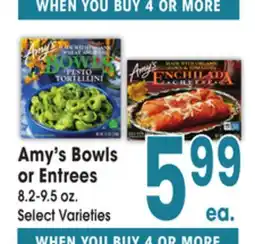 Jewel-Osco Amy's Bowls or Entrees offer