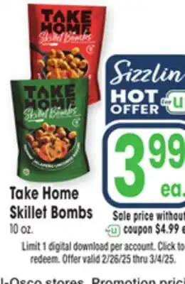 Jewel-Osco Take Home Skillet Bombs offer