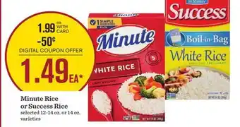 Mariano's Minute Rice or Success Rice offer