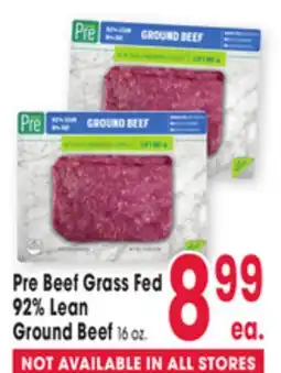 Jewel-Osco Pre Beef Grass Fed 92% Lean Ground Beef offer