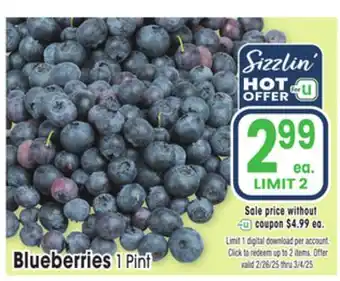 Jewel-Osco Blueberries offer